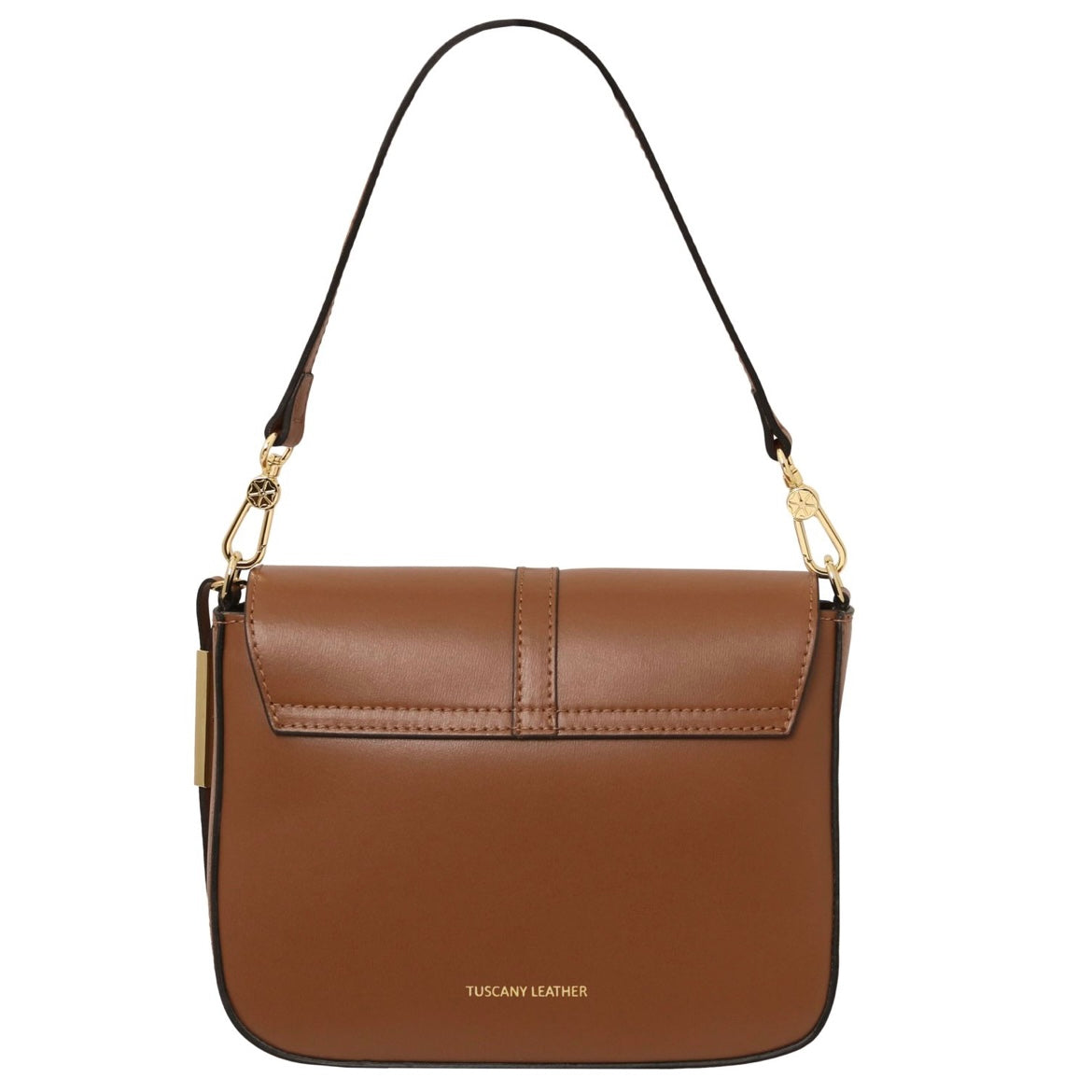 The Tropical Duchess Tuscany Leather  TL BAG NAUSICA TL141598 Leather Shoulder bag in Cognac