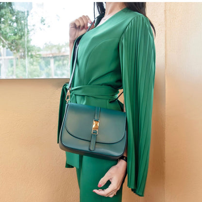 The Tropical Duchess Tuscany Leather  TL BAG NAUSICA TL141598 Leather Shoulder bag in Cognac