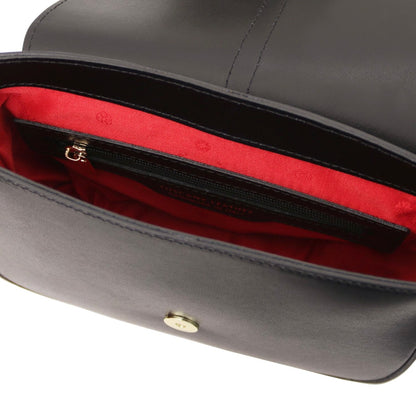 The Tropical Duchess Tuscany Leather  TL BAG NAUSICA TL141598 Leather Shoulder bag in Black