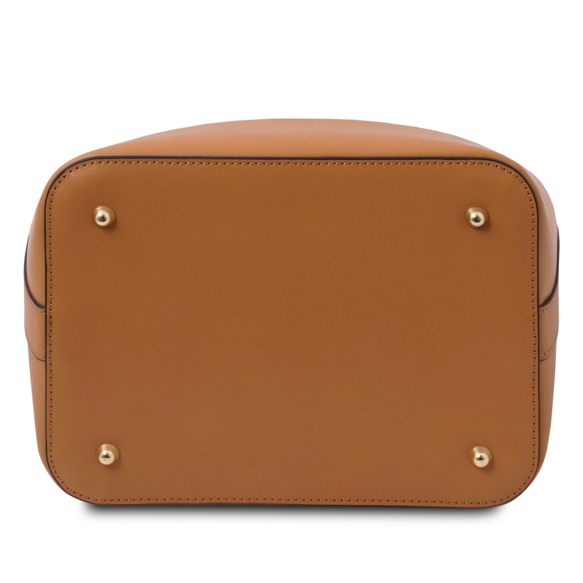 The Tropical Duchess Tuscany Leather  TL BAG VITTORIA TL141531 Leather Bucket bag in Cognac