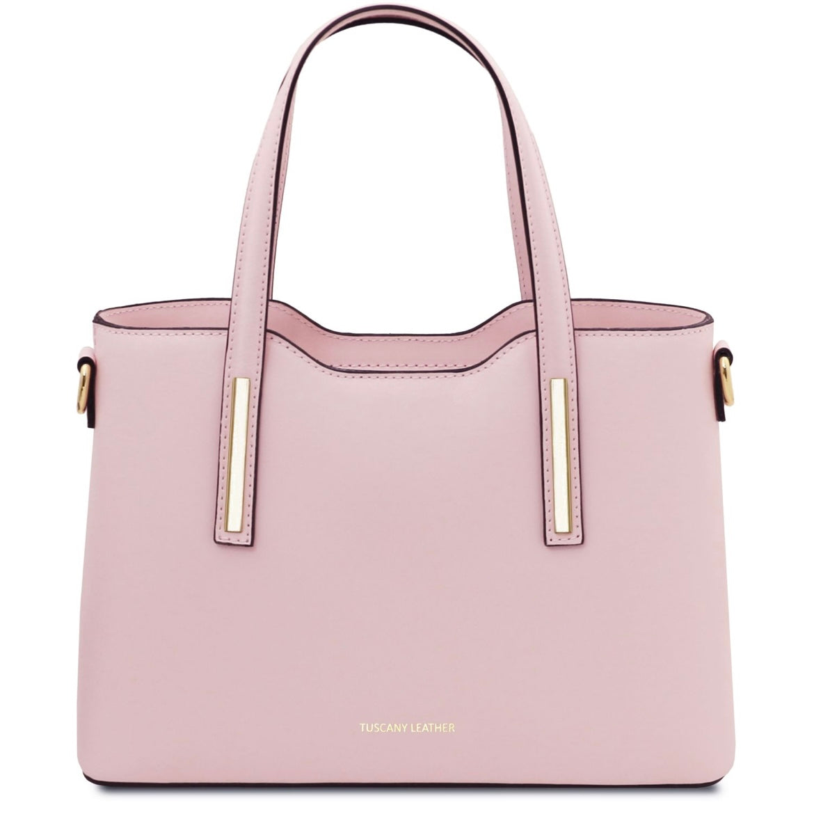 The Tropical Duchess Tuscany Leather  TL BAG OLIMPIA TL141521 Leather Tote - Small Size  in Ballet Pink