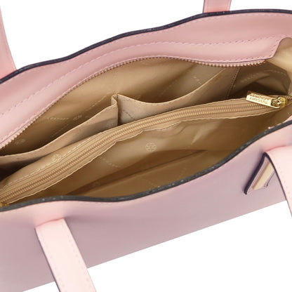 The Tropical Duchess Tuscany Leather  TL BAG OLIMPIA TL141521 Leather Tote - Small Size  in Ballet Pink