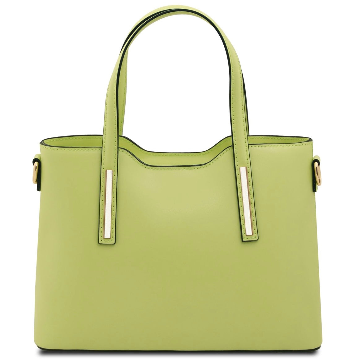 The Tropical Duchess Tuscany Leather  TL BAG OLIMPIA TL141521 Leather Tote - Small Size  in Lime Green