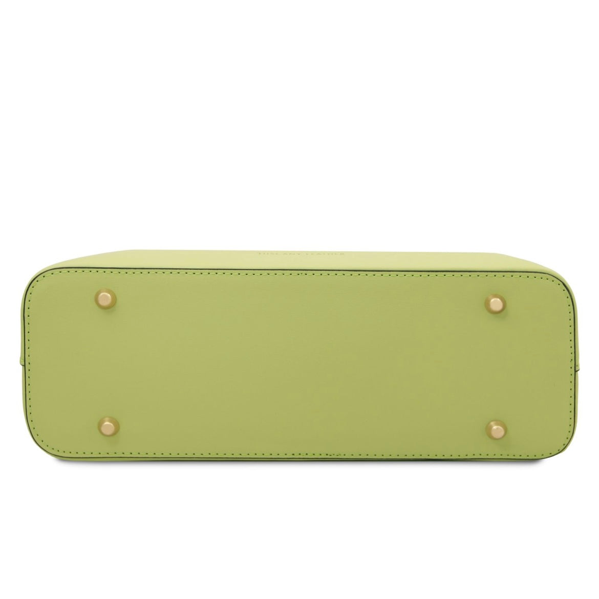 The Tropical Duchess Tuscany Leather  TL BAG OLIMPIA TL141521 Leather Tote - Small Size  in Lime Green