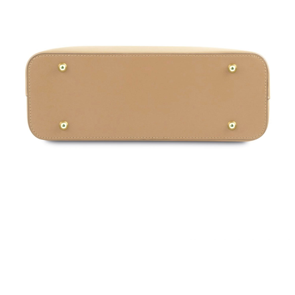 The Tropical Duchess Tuscany Leather  TL BAG OLIMPIA TL141521 Leather Tote - Small Size  in Champagne