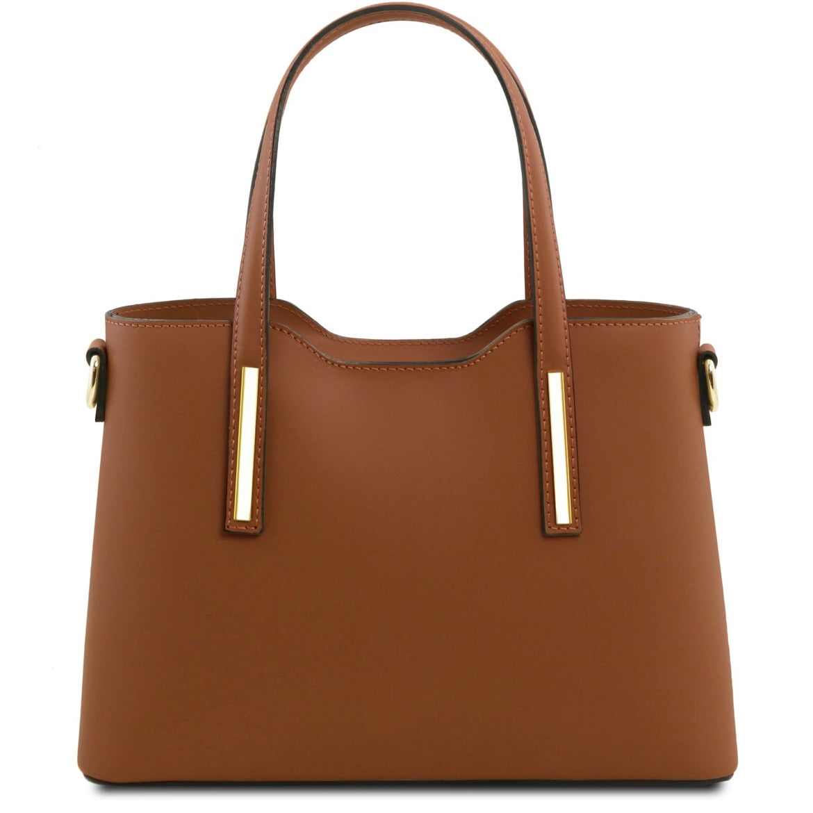 The Tropical Duchess Tuscany Leather  TL BAG OLIMPIA TL141521 Leather Tote - Small Size  in Cognac