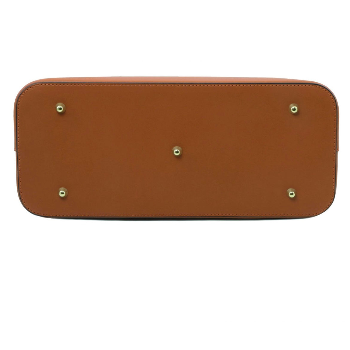 The Tropical Duchess Tuscany Leather  TL BAG OLIMPIA TL141412 Leather Tote in Cognac