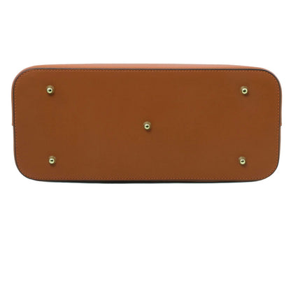 The Tropical Duchess Tuscany Leather  TL BAG OLIMPIA TL141412 Leather Tote in Cognac