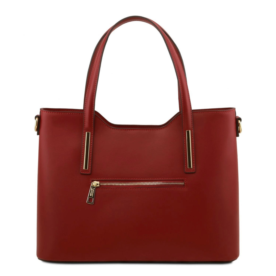 The Tropical Duchess Tuscany Leather  TL BAG OLIMPIA TL141412 Leather Tote in Red