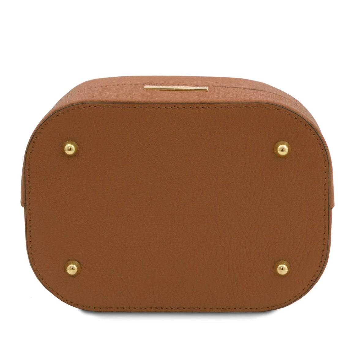 Branded handbags for women Leather Bucket bag TL BAG TL142146 in Cognac