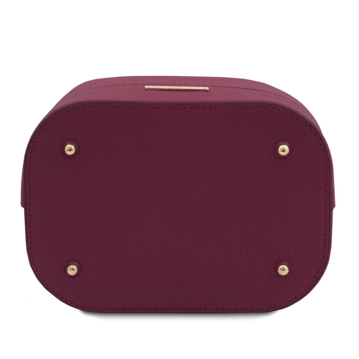 Branded handbags for women Leather Bucket bag TL BAG TL142146 in Bordeaux