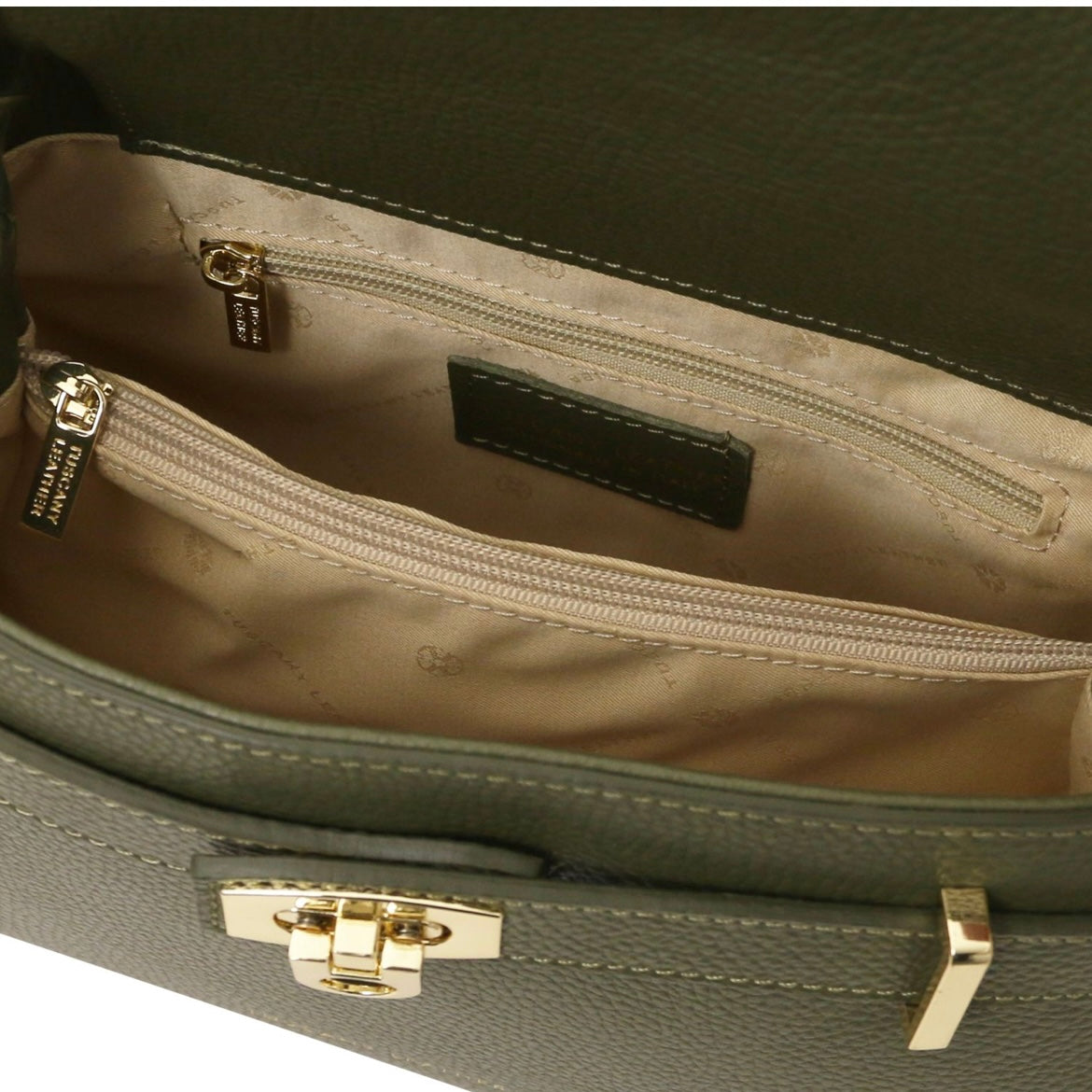 Best handbags for women Leather Tote MAISY TL142455 in Forest Green