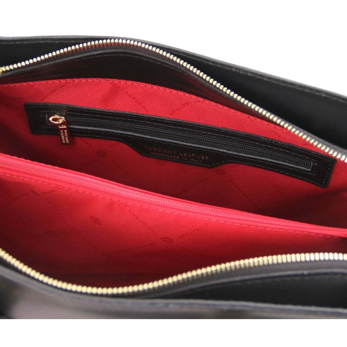 Quality Handbags Leather Shoulder bag TL BAG TL142037 in Black