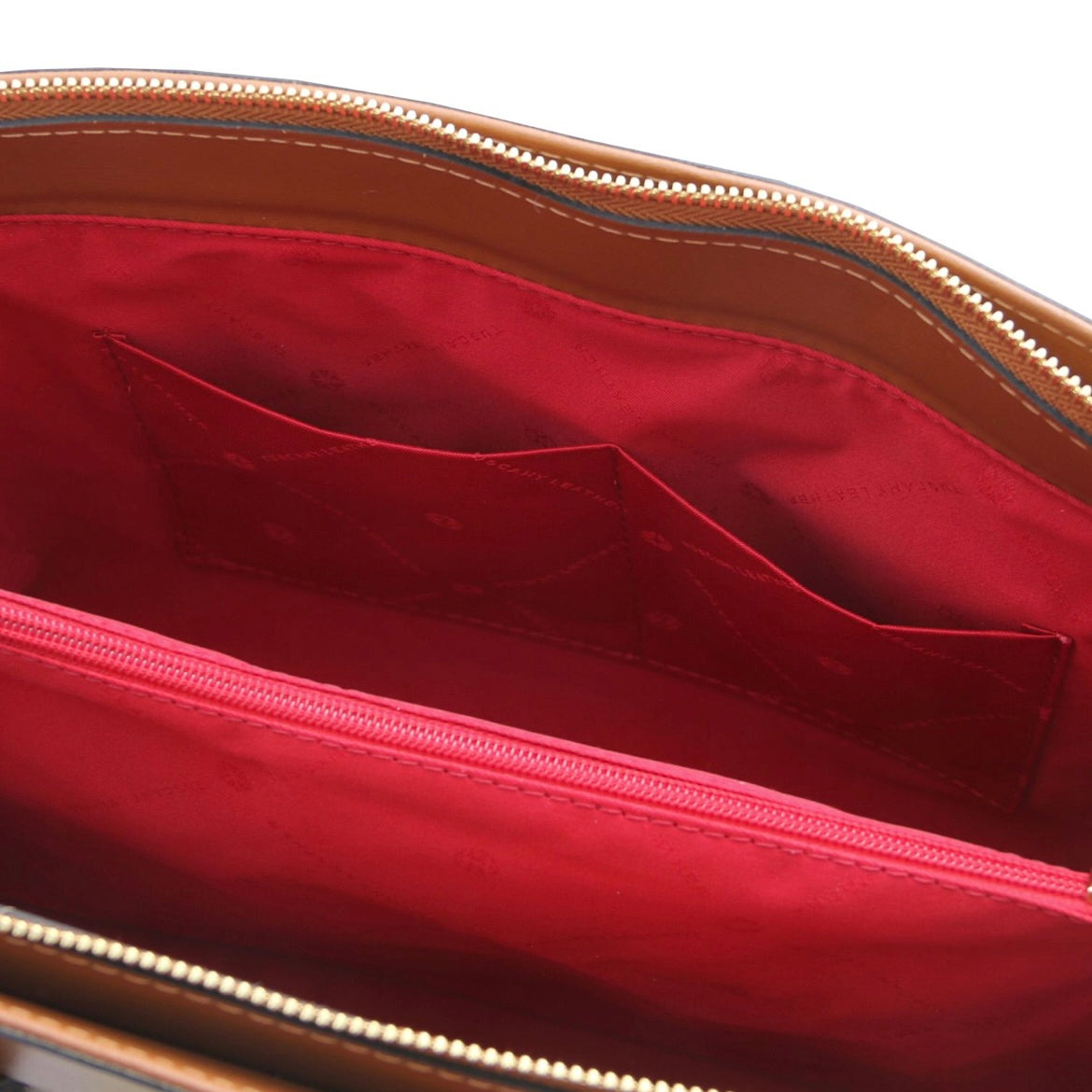 Quality Handbags Leather Shoulder bag TL BAG TL142037 in Cognac