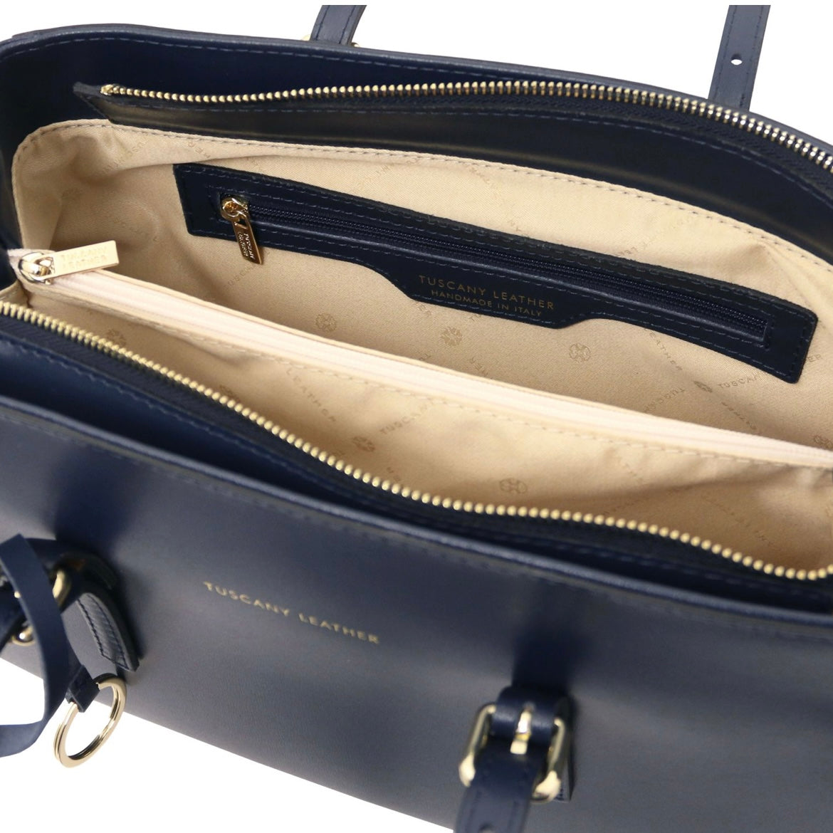 Quality Handbags Leather Shoulder bag TL BAG TL142037 Dark Blue