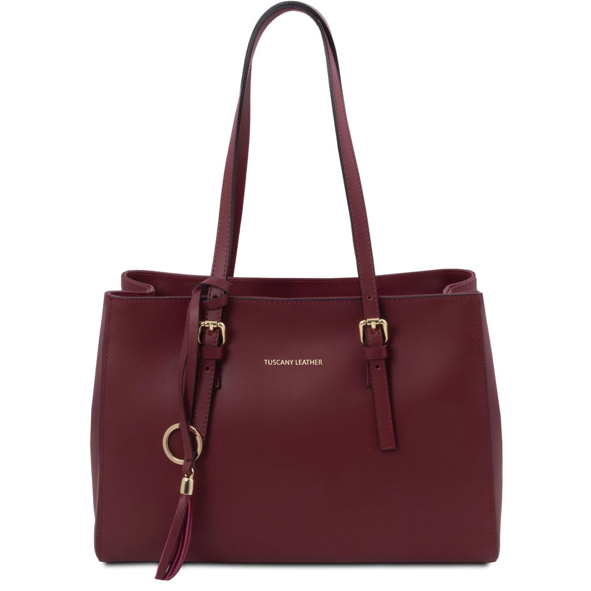 Quality Handbags Leather Shoulder bag TL BAG TL142037 in Bordeaux