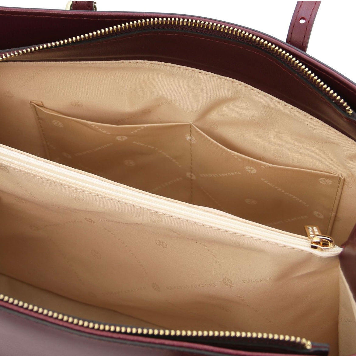 Quality Handbags Leather Shoulder bag TL BAG TL142037 in Bordeaux