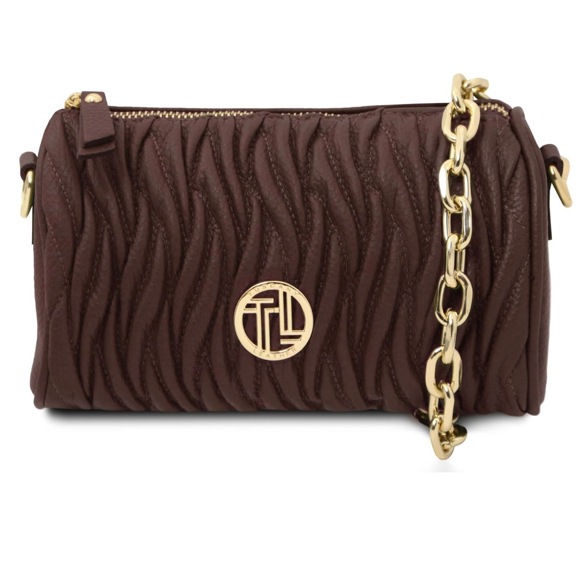 Designer Handbags in Ireland Mini Bowling Leather bag CHANTILLY TL142493 in Coffee