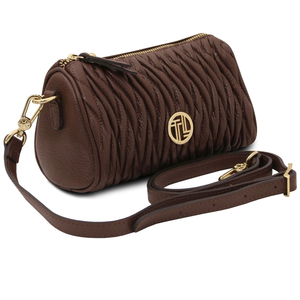 Designer Handbags in Ireland Mini Bowling Leather bag CHANTILLY TL142493 in Coffee