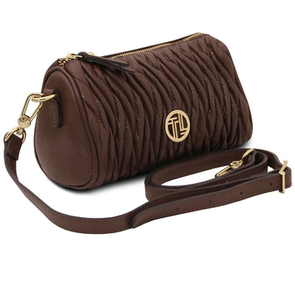 Designer Handbags in Ireland Mini Bowling Leather bag CHANTILLY TL142493 in Coffee