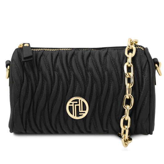 Designer Handbags in Ireland Mini Bowling Leather bag CHANTILLY TL142493 in Black