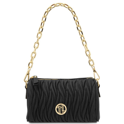 Designer Handbags in Ireland Mini Bowling Leather bag CHANTILLY TL142493 in Black