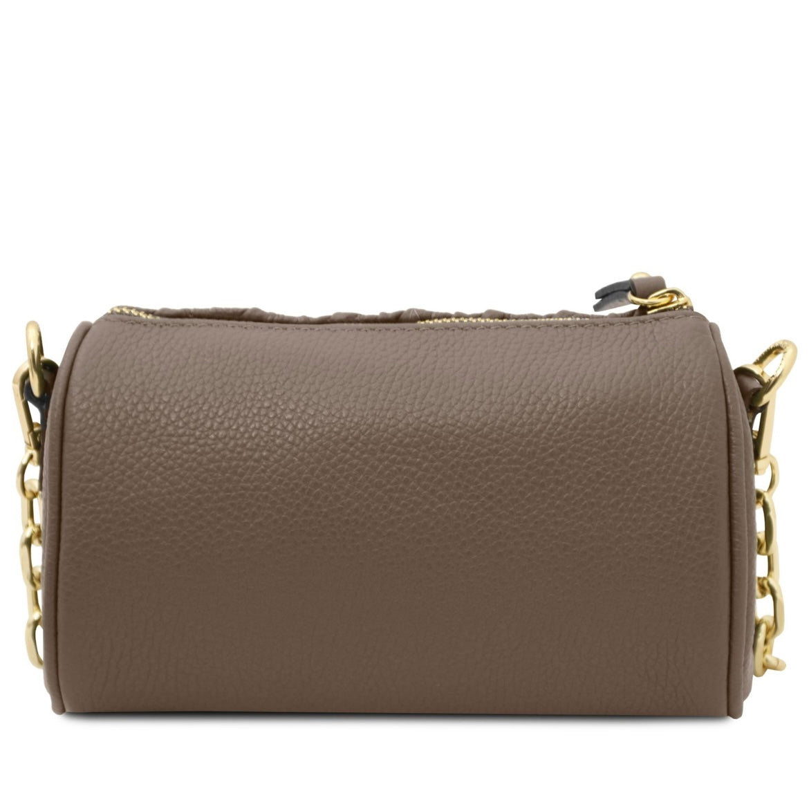 Designer Handbags in Ireland Mini Bowling Leather bag CHANTILLY TL142493 in Dark Taupe