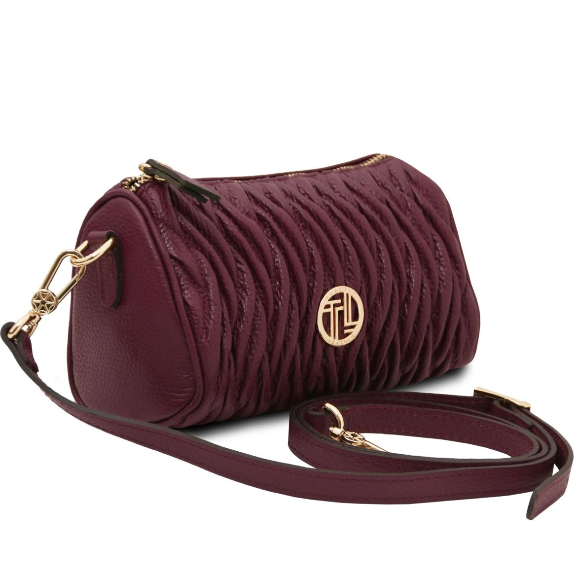 Designer Handbags in Ireland Mini Bowling Leather bag CHANTILLY TL142493 in Bordeaux