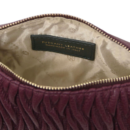 Designer Handbags in Ireland Mini Bowling Leather bag CHANTILLY TL142493 in Bordeaux