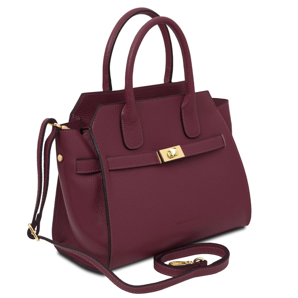 Leather Tote Bag ORIGAMI TL142507 in Bordeaux