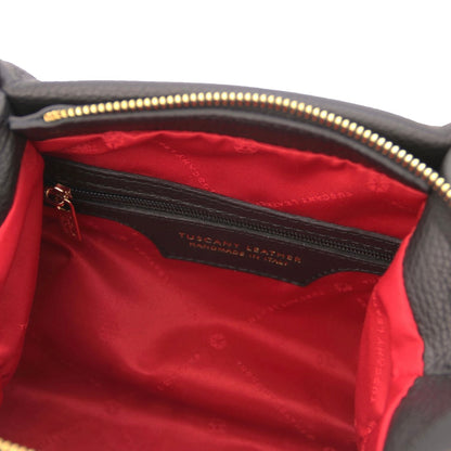 Bags in Ireland Soft Leather Handbag NORA TL142372 in Black