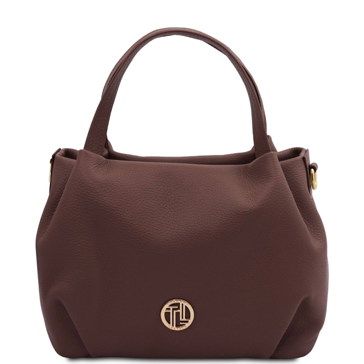 Bags in Ireland Soft Leather Handbag NORA TL142372 in Coffee