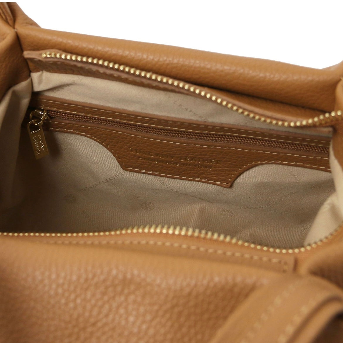 Bags in Ireland Soft Leather Handbag NORA TL142372 in Caramel