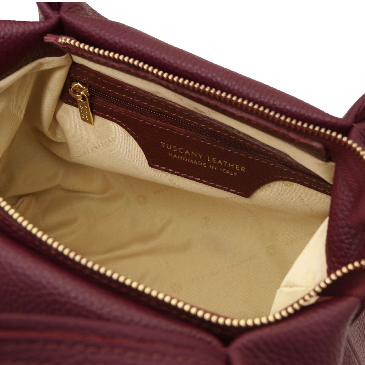 Bags in Ireland Soft Leather Handbag NORA TL142372 in Bordeaux
