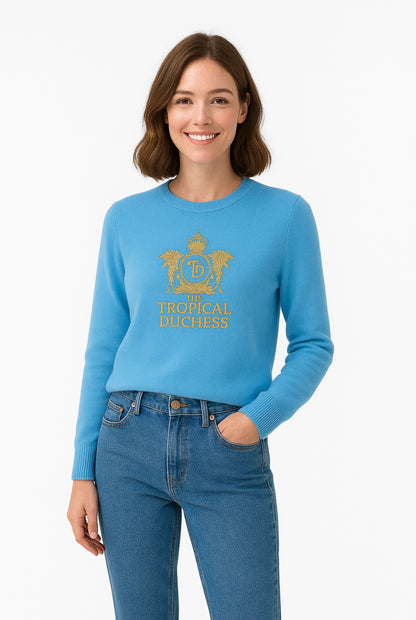 Cashmere Jumper Tee - Tropical Duchess Lightweight Long Sleeve