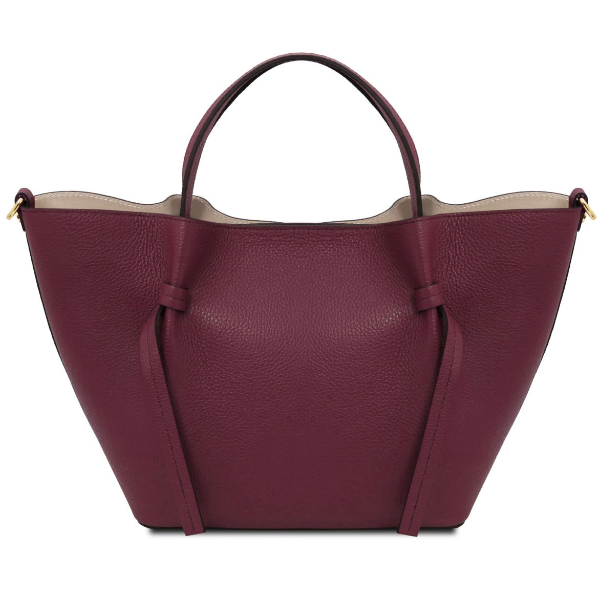 The Tropical Duchess Tuscany Leather LEGAME Leather Shopping bag - Large Size Bordeaux TL142481