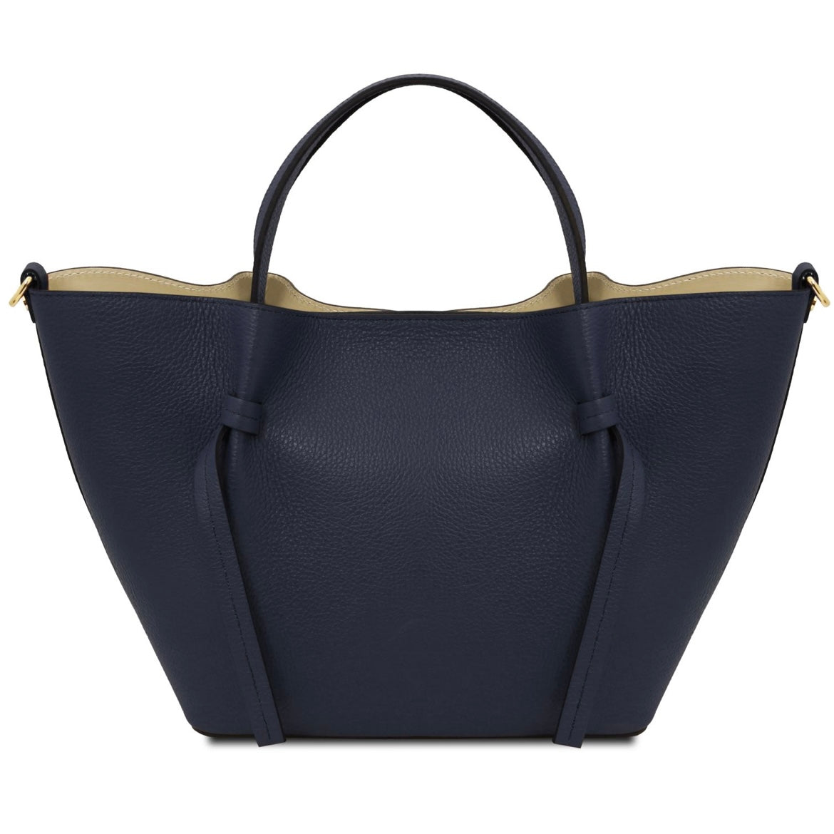 The Tropical Duchess Tuscany Leather LEGAME Leather Shopping bag - Large Size Dark Blue TL142481