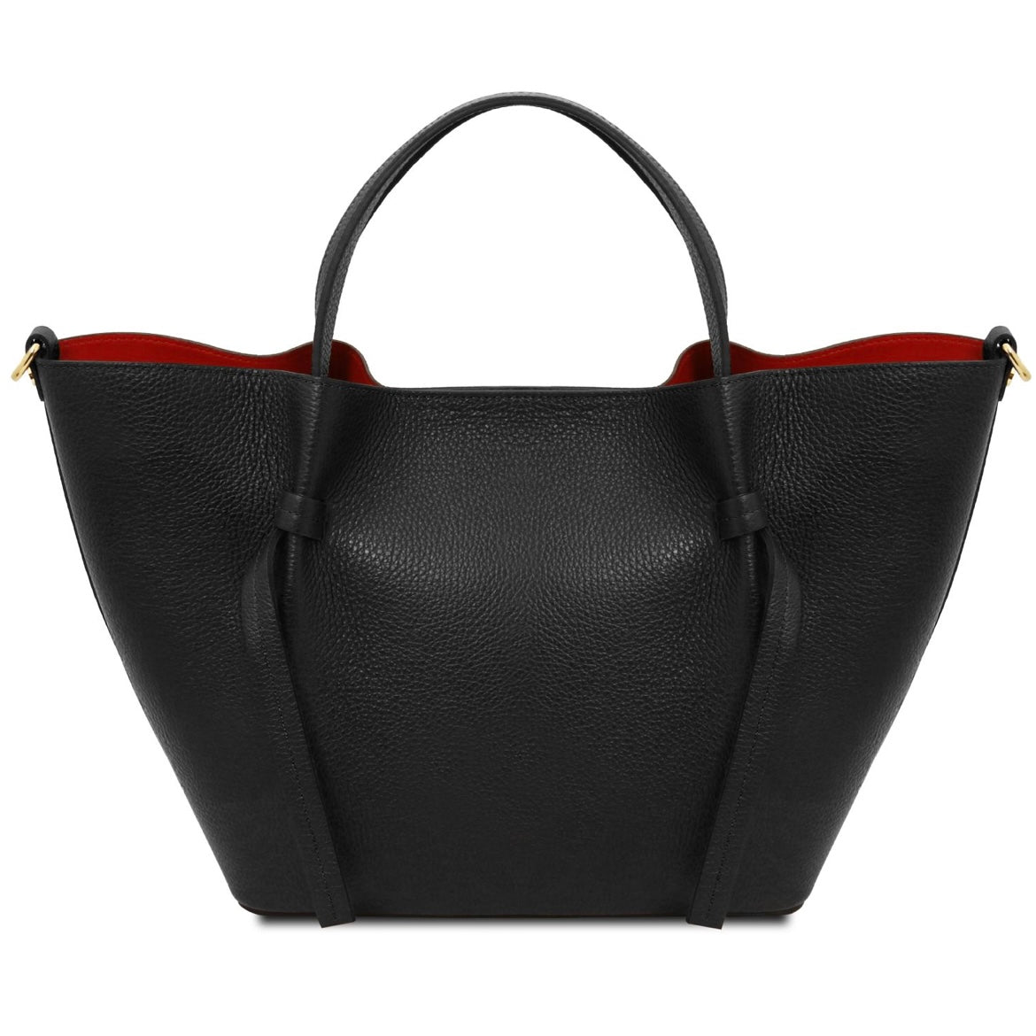 The Tropical Duchess Tuscany Leather LEGAME Leather Shopping bag - Large Size Black TL142481