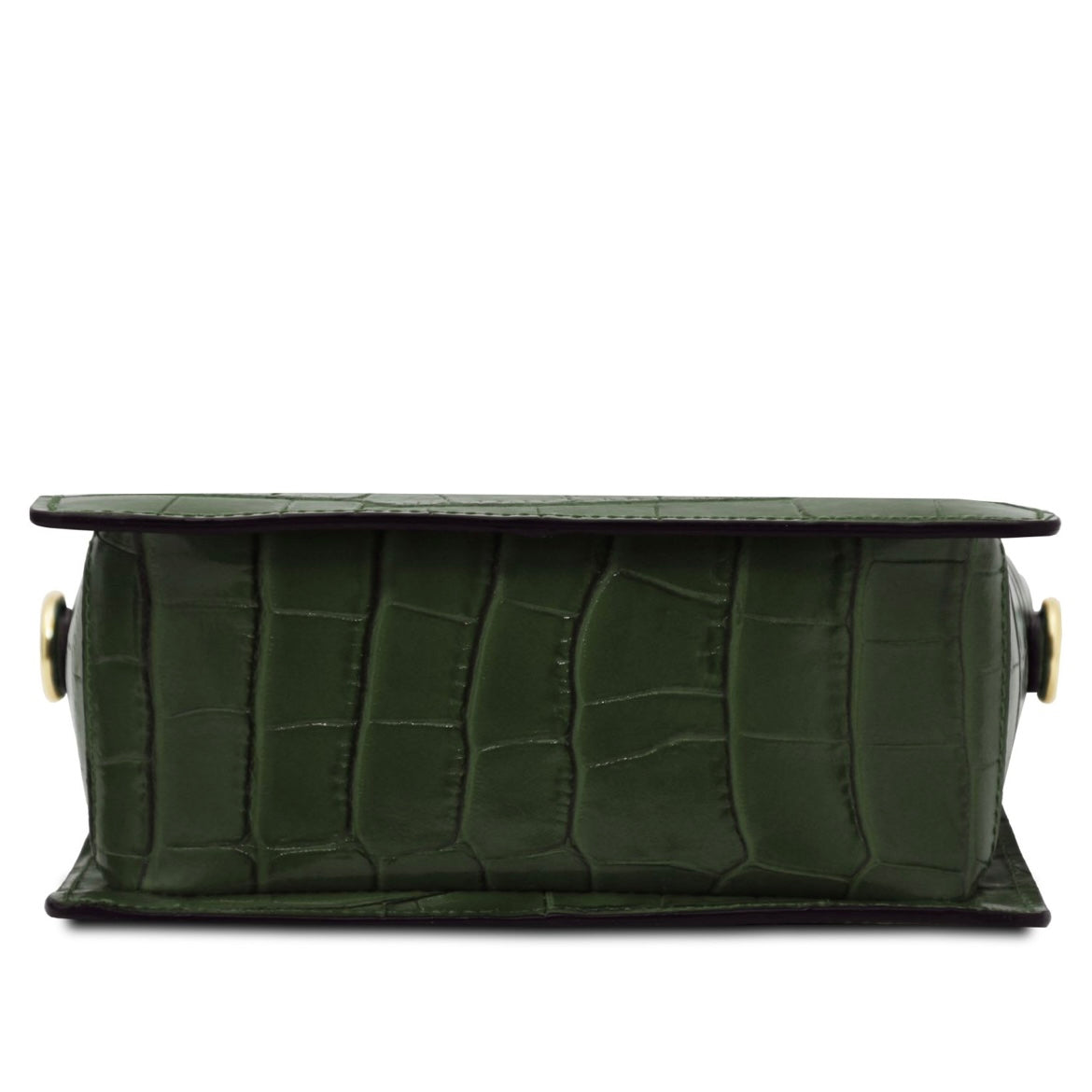 The Tropical Duchess Tuscany Leather Croc Croque in Forest Green TL142503