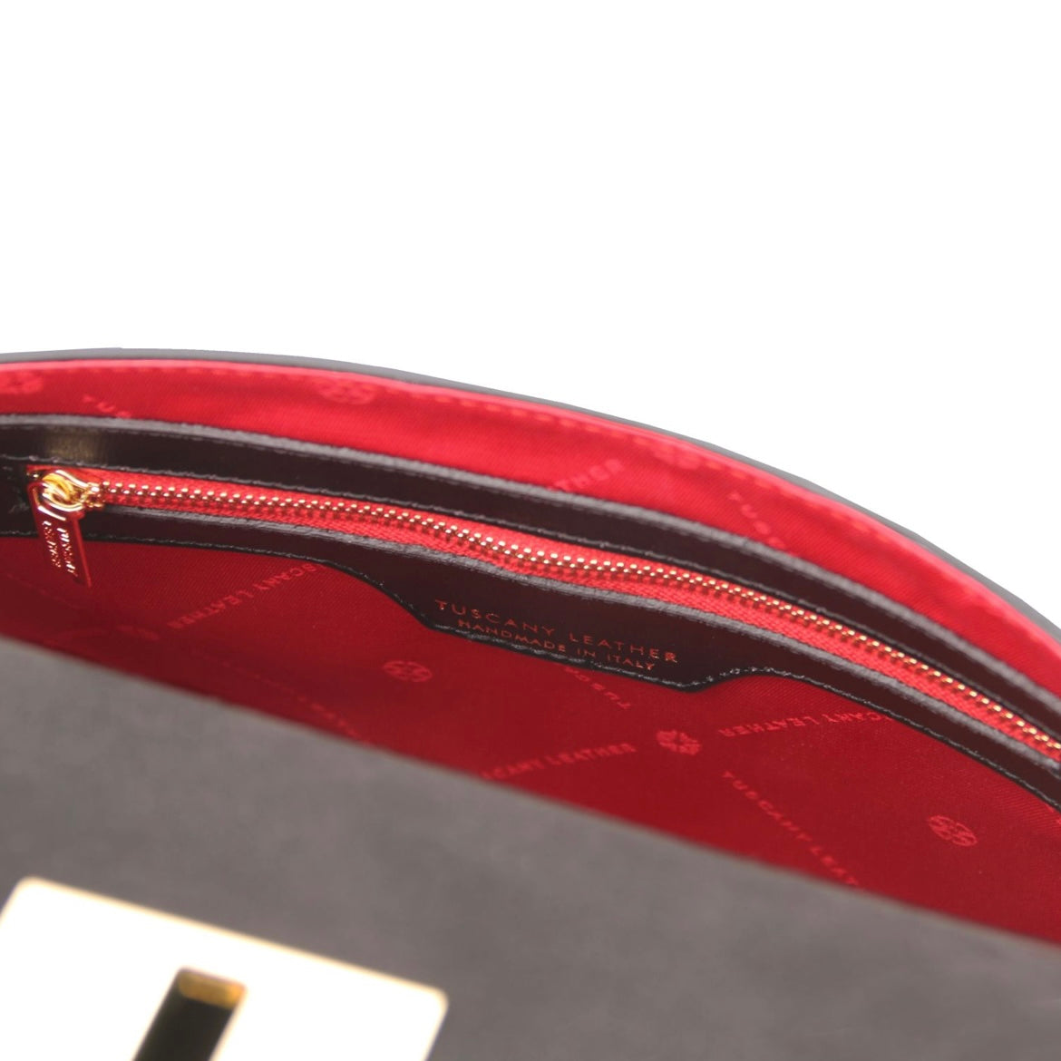 The Tropical Duchess Tuscany Leather Armonia Leather Handbag in Black TL142286