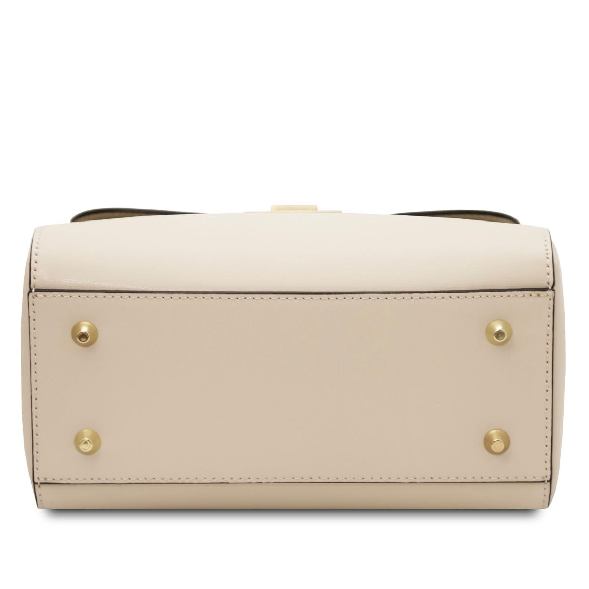 The Tropical Duchess Tuscany Leather Armonia Leather Handbag in Beige TL142286