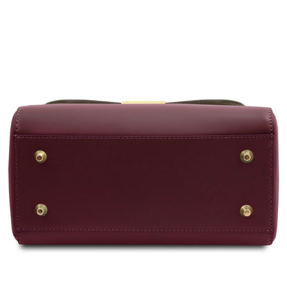 The Tropical Duchess Tuscany Leather Armonia Leather Handbag in Bordeaux TL142286