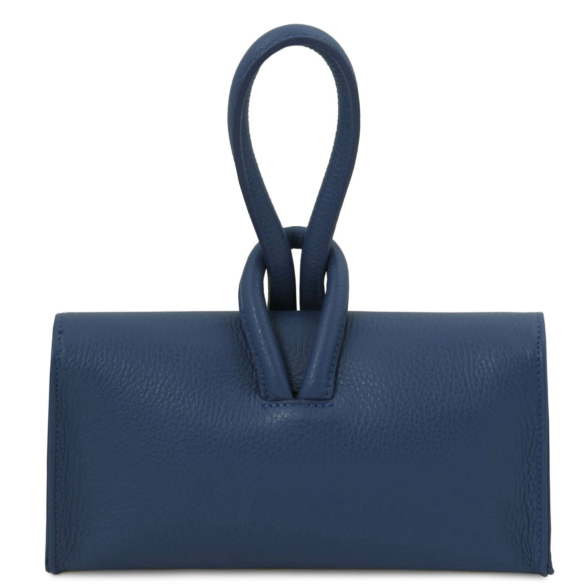 The Tropical Duchess Tuscany Leather Clutch Bag TL141990 in Dark Blue