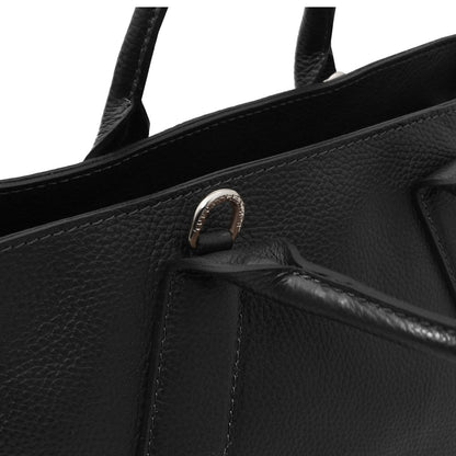 The Tropical Duchess Tuscany Leather Viva Leather Handbag TL142498 in Black