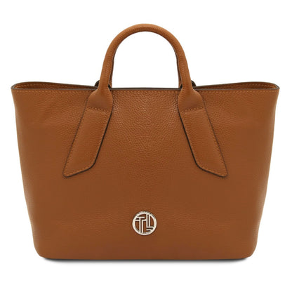 The Tropical Duchess Tuscany Leather Viva Leather Handbag TL142498 in Cognac