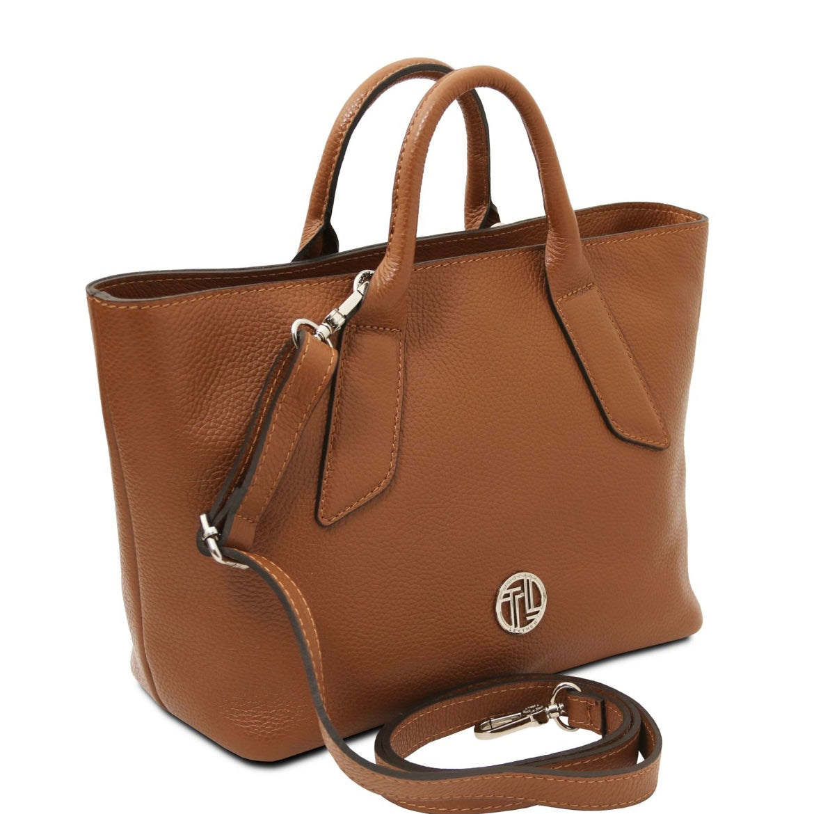 The Tropical Duchess Tuscany Leather Viva Leather Handbag TL142498 in Cognac