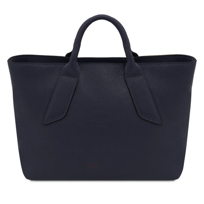 The Tropical Duchess Tuscany Leather Viva Leather Handbag TL142498 in Dark Blue