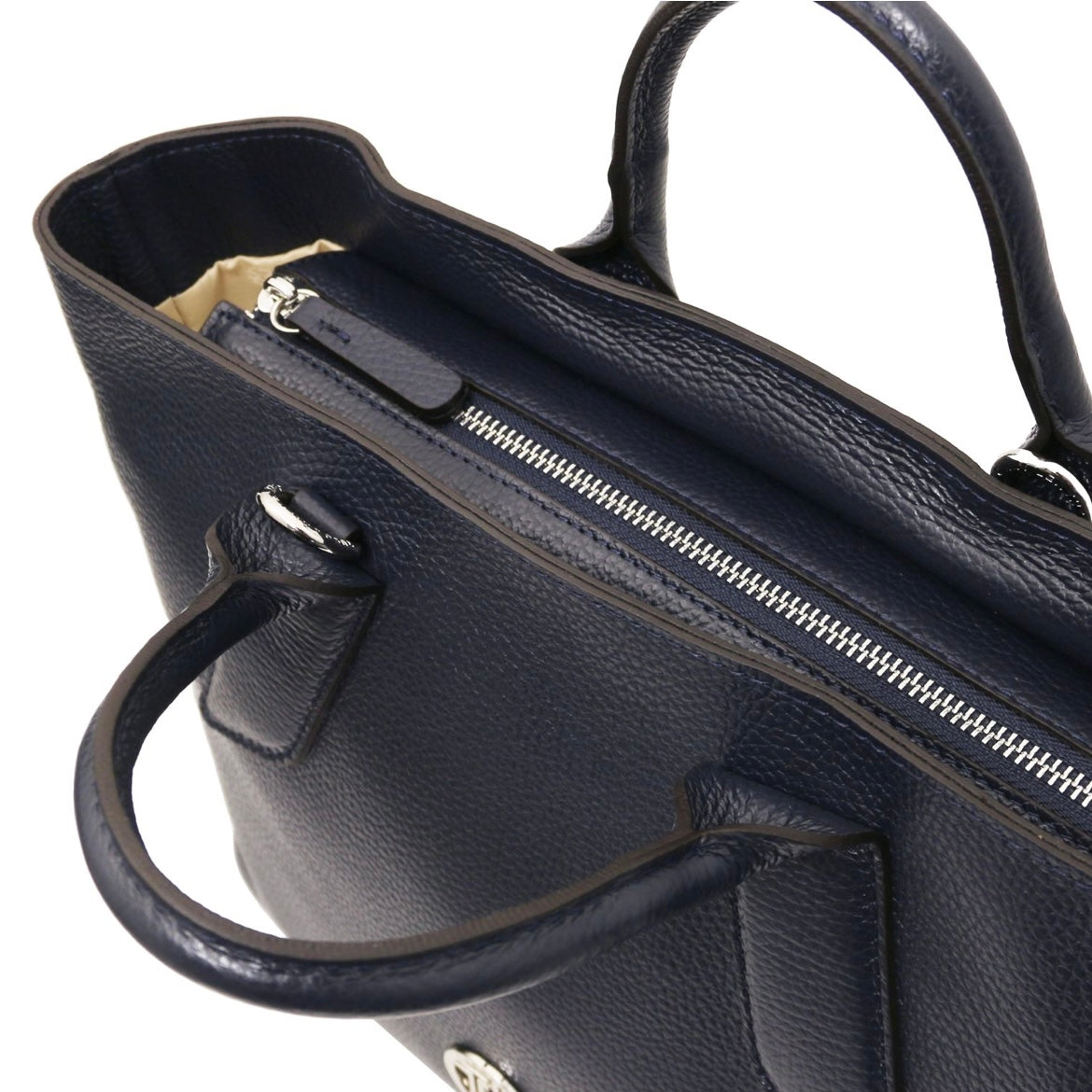 The Tropical Duchess Tuscany Leather Viva Leather Handbag TL142498 in Dark Blue