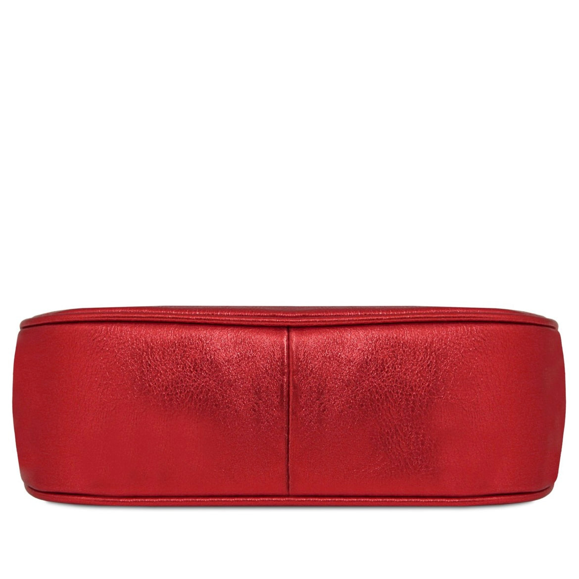 The Tropical Duchess Tuscany Leather Metallic Leather Clutch PARFAIT TL142543 in Red