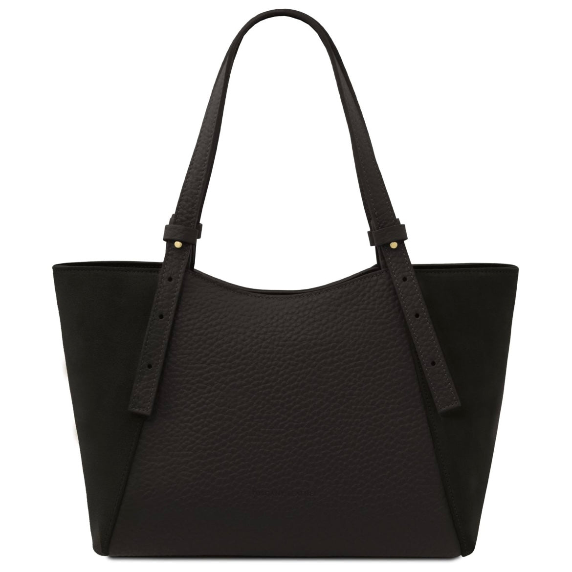 The Tropical Duchess Tuscany Leather Libra Leather Shoulder Bag LIBRA TL142508 in Black